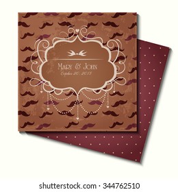 Invitation cards in an old-style