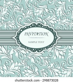 Invitation cards in an vintage-style 