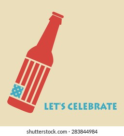invitation for celebration of independence day. illustration