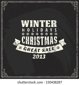 invitation chalkboard xmas background with script invitation smiling classical holiday star frost vacation background scene new anniversary christmas celebration traditional letterhead award invite re