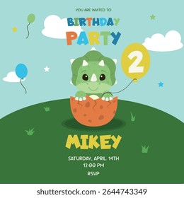 Invitation to a children's birthday party