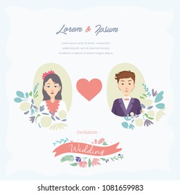 Invitation Couple Photo Frame