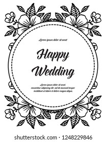 invitation design background for wedding hand draw vector