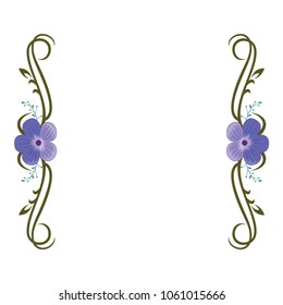 Invitation Design with a floral frame