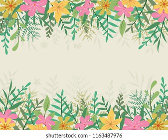 Invitation Design with a floral frame