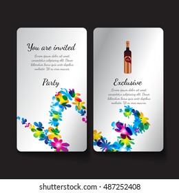invitation design template. vector file