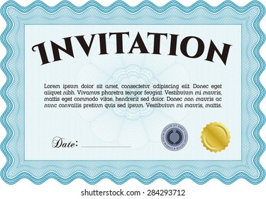 Invitation. Detailed.With quality background. Elegant design. 