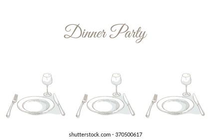 Invitation to a dinner party.