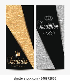 Invitation elegant textured cards