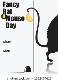 An invitation to the Fancy Rat & Mouse Day celebration. The holiday is celebrated on November 12