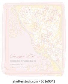 invitation floral card