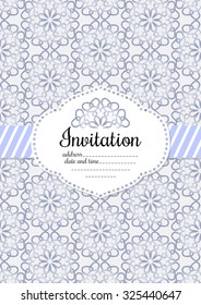 Invitation, flyer, poster in light violet colors with gradients.