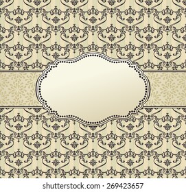invitation frame art vector package label vintage with retro abstract seamless backgrounds