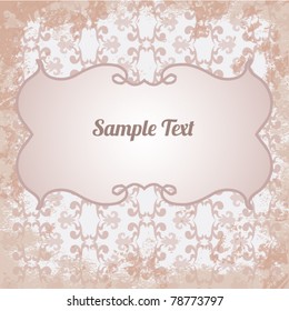 Invitation frame (vintage card)