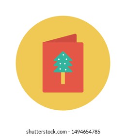invitation glyph flat vector icon