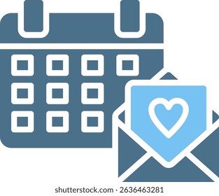 Invitation Glyph Two Colour Icon