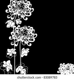  Invitation, greeting card with abstract floral background.