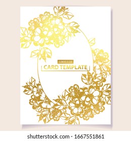 Invitation greeting card with floral background. Wedding invitation, thank you card, save the date cards.
