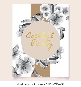 Invitation greeting card with floral background. Wedding invitation, thank you card, save the date cards.