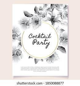 Invitation greeting card with floral background. Wedding invitation, thank you card, save the date cards.