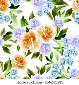 Invitation greeting card with floral background. Wedding invitation, thank you card, save the date cards.