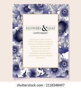Einladung Grußkarte mit floralem Hintergrund. Einladung Hochzeit, danke, Karte, speichern Sie die Datumskarten.