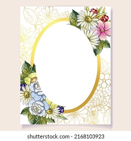 Invitation greeting card with floral background. Wedding invitation, thank you card, save the date cards.
