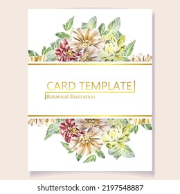 Invitation greeting card with floral background. Wedding invitation, thank you card, save the date cards.