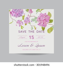 Invitation or Greeting Card Set - for Wedding, Baby Shower - in vector