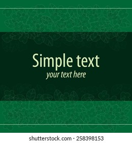 Invitation or greeting card. Spring background. Vector illustration