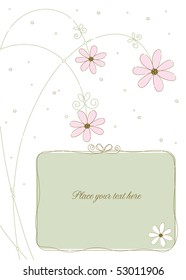 Invitation or greeting panel