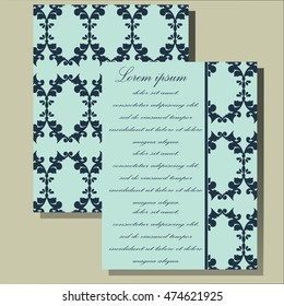 invitation and greeting sute card, vector template