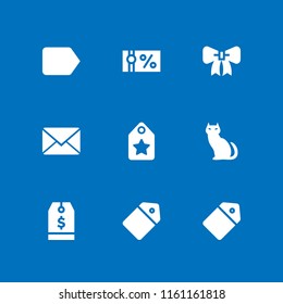 invitation icon. 9 invitation set with voucher, halloween, close envelope and ribbon vector icons for web and mobile app