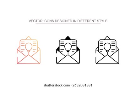 Diseño de icono de invitación con fondo blanco