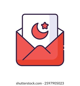 Invitation Icon for Eid, Ramadan Events, and Islamic Gatherings