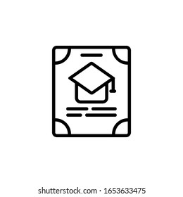 icono de invitación. Icono de Aprendizaje en línea. Perfecto para aplicaciones, web, logotipo y plantilla de presentación. estilo de línea de diseño de icono