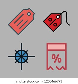 invitation icon set. vector set about composition, tag and price tag icons set.