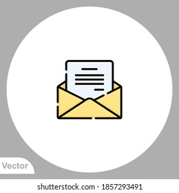 Invitation icon sign vector,Symbol, logo illustration for web and mobile