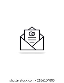 invitation 
 icon vector illustration, eps 10