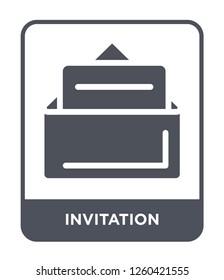 invitation icon vector on white background., invitation simple element illustration