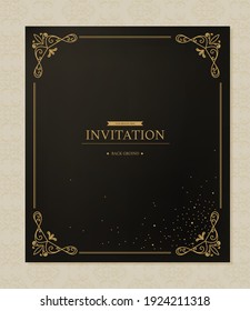 Invitation illustration collection of various patterns