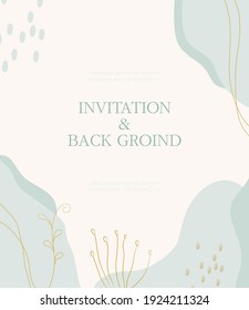 Invitation illustration collection of various patterns