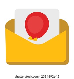Icono vectorial de ilustración de invitación que puede modificar o editar fácilmente