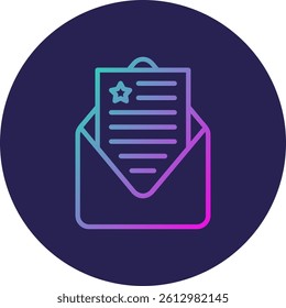 Invitation Line Circle Gradient Style