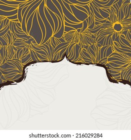 invitation with maple leaves
