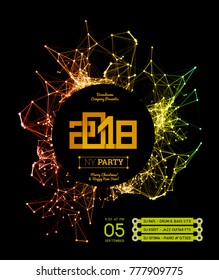 Invitation to the New Year party of 2018