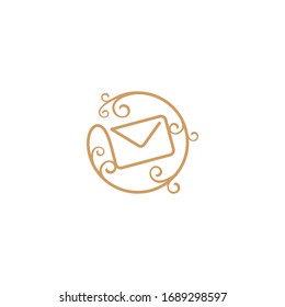 Invitation Ornament Logo Design Envelope