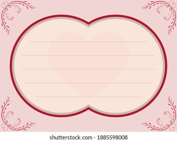 invitation paper and love letter frames.