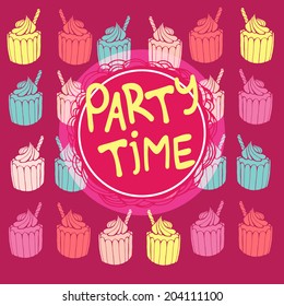 Invitation party card.