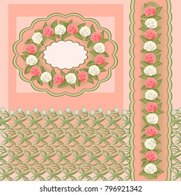Invitation, pink. Cards, labels, frames, greetings. Background wedding invitation in delicate, vintage style 